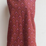 Shweshwe piume bordeaux