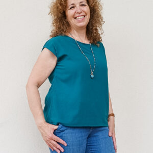 Blusa Joan Verde Petrolio